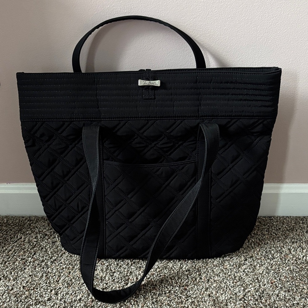 Vera Bradley Black Quilted Tote